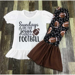 Jesus + Football // Girls Bells Set