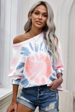 Load image into Gallery viewer, Utopia Tie Dye Off The Shoulder Long Sleeve Top
