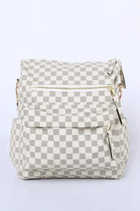 Gray & Cream Backpack