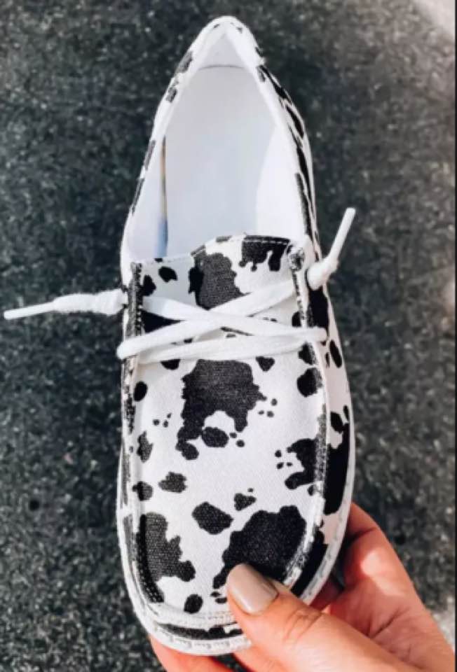Canvas Shoes // Cow