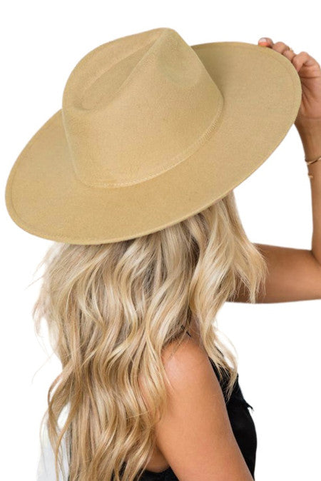 Black + Nude Wide Brim Hat