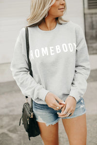 "Homebody" Gray Sweatshirt