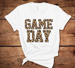 Game Day Leopard Graphic Tee