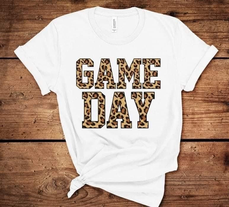 Game Day Leopard Graphic Tee