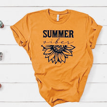 Load image into Gallery viewer, Summer Vibes Sunflower Graphic Tee
