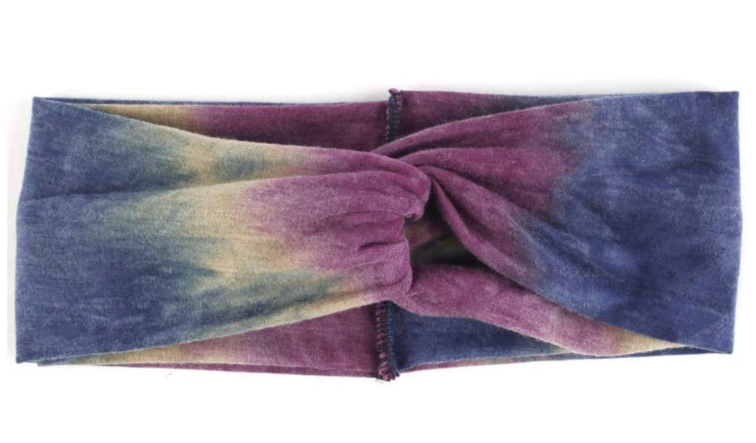 Purple Tie Dye Headband