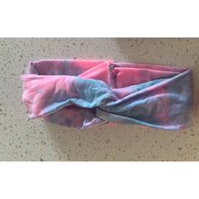 Load image into Gallery viewer, Pink and Blue Tie Dye Headband
