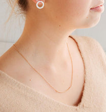 Load image into Gallery viewer, Delicate  Curved Bar Necklace
