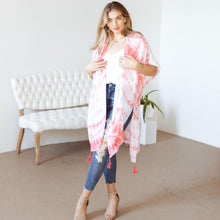 Load image into Gallery viewer, Lillian Tie Dye Kimono BLACK
