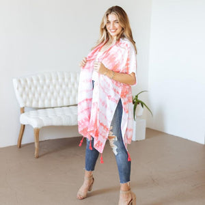 Lillian Tie Dye Kimono BLACK