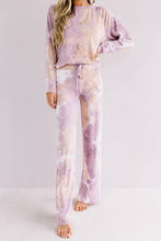 Load image into Gallery viewer, Purple Tie Dye Loungewear Set
