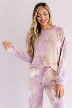 Load image into Gallery viewer, Purple Tie Dye Loungewear Set
