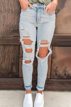 Load image into Gallery viewer, High Waist Vintage Washed Jeans
