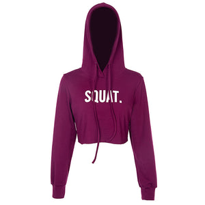 Squat // Crop Hoodie